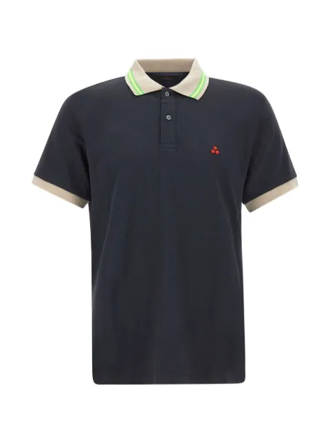 Peuterey embroidered-logo piqué polo shirt Blue PEU580399011991215