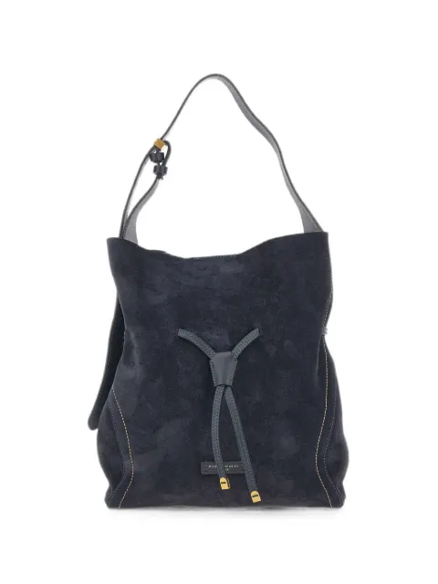 GIANNI CHIARINI Sienna suede bucket bag Blue BS11787CMPL