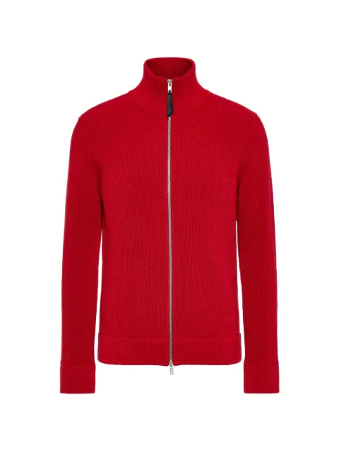 Maison Margiela ribbed zip-up sweatshirt Red SI1HA0013S17781309F