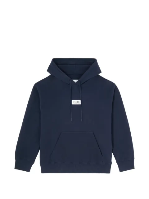MM6 Maison Margiela unbrushed cotton hoodie Blue SH0GU0048M25025