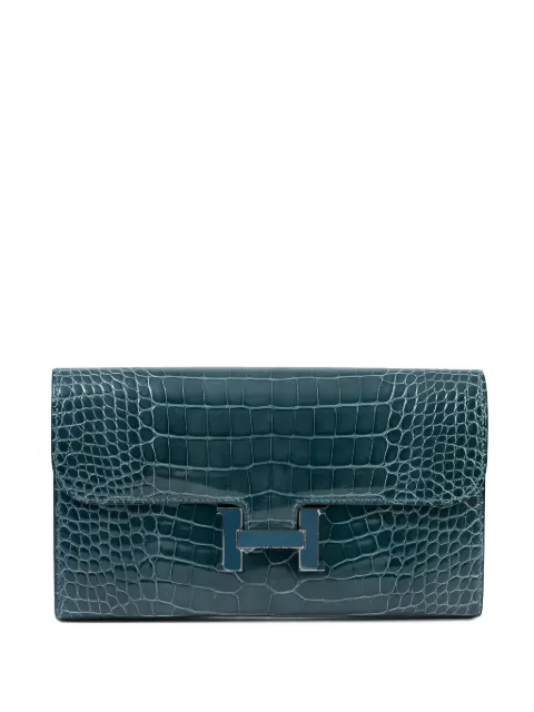 Hermès Pre-Owned Colvert Constance Long Wallet Blue DPFA9251