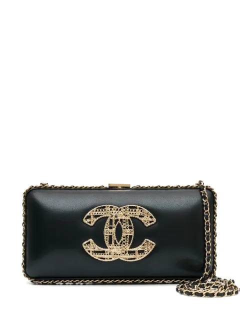 CHANEL Pre-Owned 2013-14 CC Chain Around clutch bag Black DPCR9262