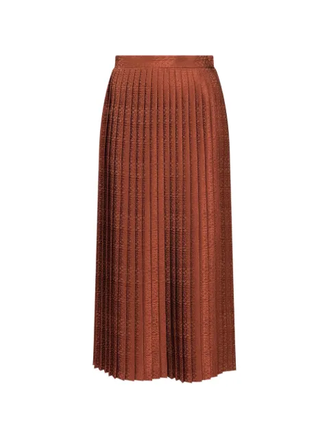 MM6 Maison Margiela jacquard midi skirt Brown S52MA0199M36007