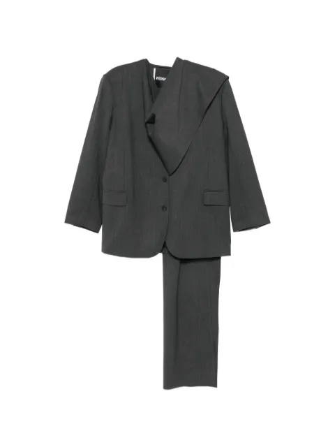 Frenken draped single-breasted blazer Grey 264803