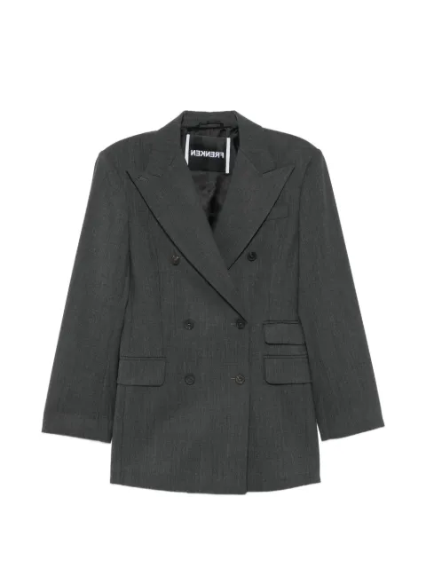 Frenken double-breasted peak-lapel blazer Grey 264804