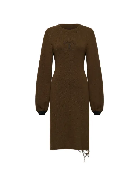 MM6 Maison Margiela knit midi dress Brown S52DD0095M13283