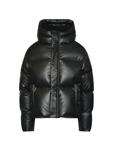 MM6 Maison Margiela hooded puffer jacket Black SH0AM0098M36016