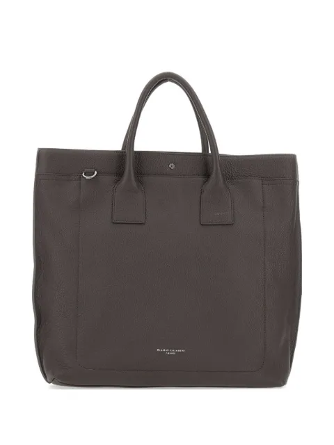 GIANNI CHIARINI Florence hammered leather tote bag Brown BSUB19065GRNCRV