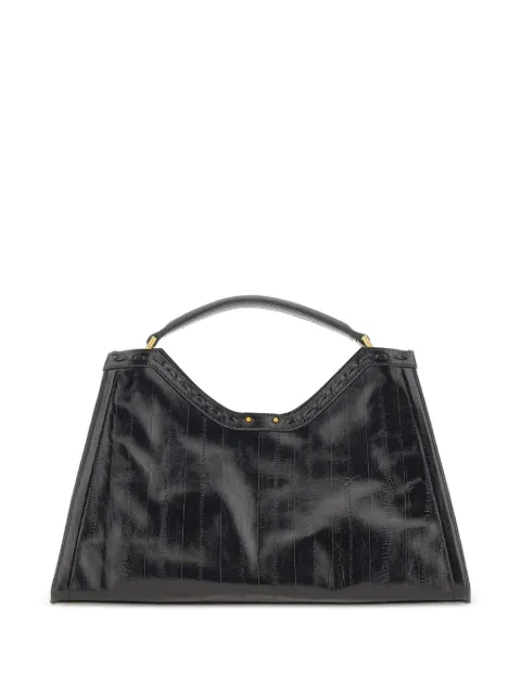 GIANNI CHIARINI Aurora glossy leather shoulder bag Black BS12686EELPSLYNERO