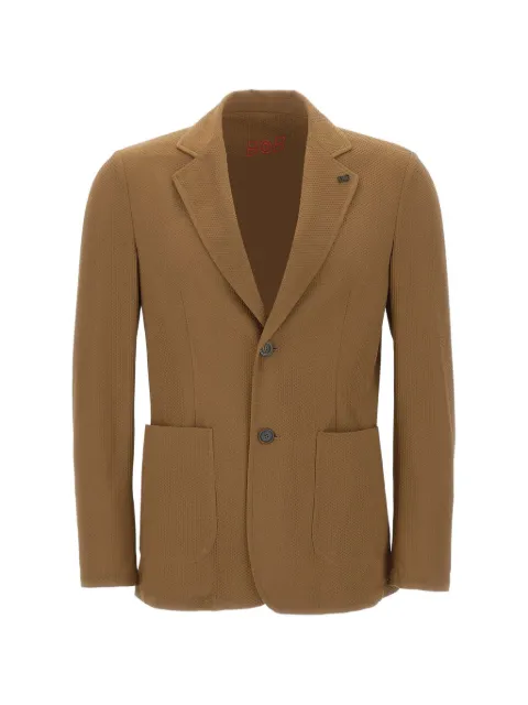 BOB Golden single-breasted two-button blazer Brown P26GOLDEN1T1TABACCO