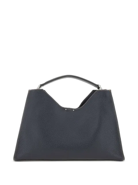 GIANNI CHIARINI large Aurora hammered leather tote bag Blue BS12316RNGDBLTUNOTTURNO