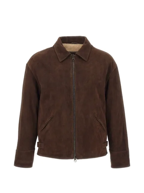 VOLFAGLI Ducale Degradé suede jacket Brown DUCALEDEGRADETMORO