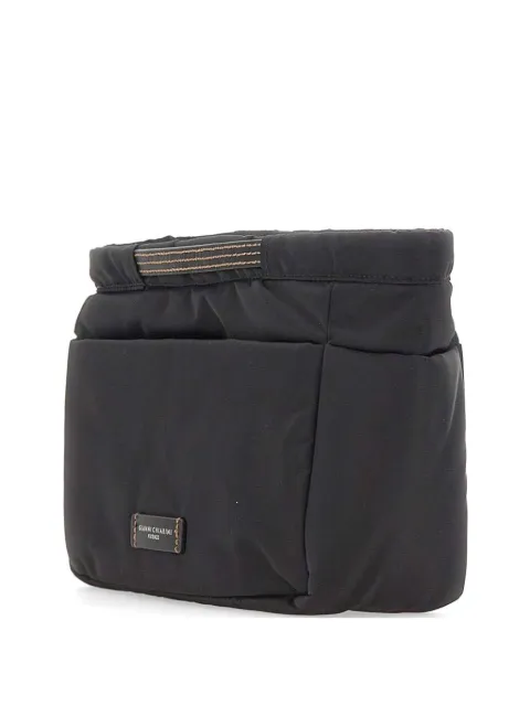 GIANNI CHIARINI BagsinBag leather-trim clutch bag Black SB9402COMMNYLNERO