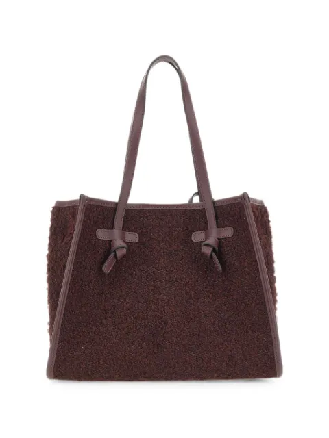 MARCELLA CLUB Marcella bouclé-effect tote bag Brown BS8959BCLANTIQUERUBY