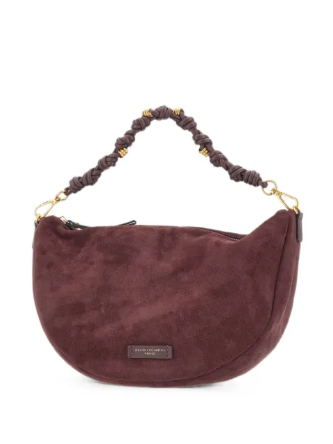 GIANNI CHIARINI Cleo suede shoulder bag Red BS12691CMPL