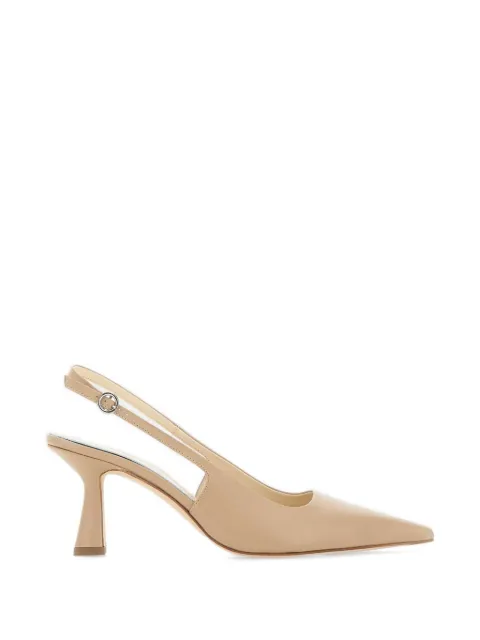 Aeyde Fernanda leather slingback heeled pumps Neutrals PU0199001224126