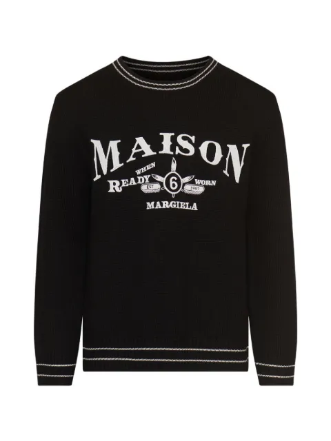 MM6 Maison Margiela wool-blend jumper Black SH0HL0046M13279