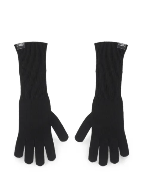 MM6 Maison Margiela wool gloves Black S52TS0050M13293