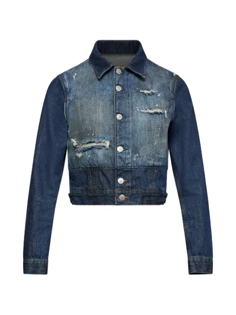 MM6 Maison Margiela cropped denim jacket Blue S52AM0365M30055