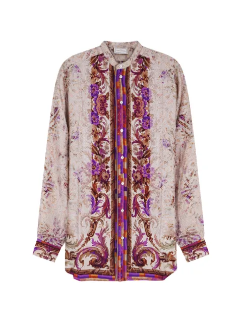 Pierre-Louis Mascia floral-print silk shirt Pink ALOESCML11190SE517