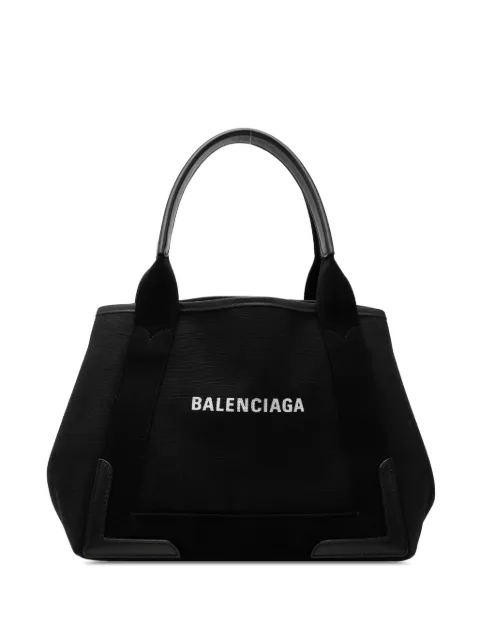 Balenciaga Pre-Owned 2019 Canvas Navy Cabas S tote bag Black 8960X5S54KBZI4P4