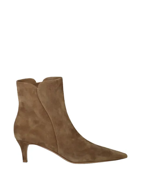Gianvito Rossi Levy suede ankle boots Neutrals G7386855RICCAS