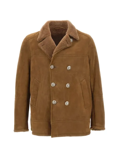 VOLFAGLI double-breasted Boboli Merinillo jacket Brown BOBOLIMERINILLOMARRONE