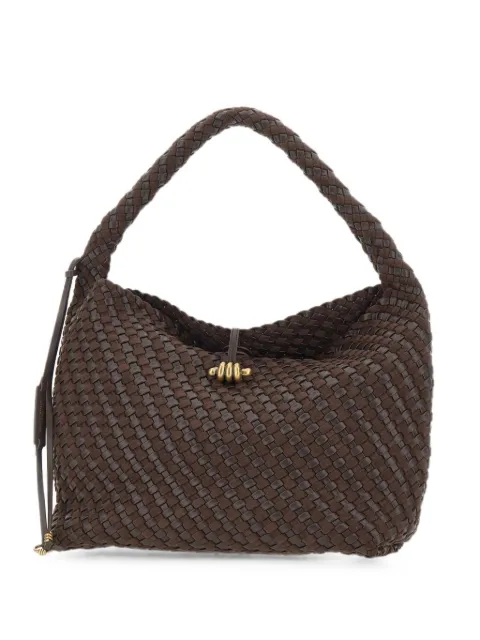 GIANNI CHIARINI Aurelie woven tote bag Brown BS12066COMMWPLINT