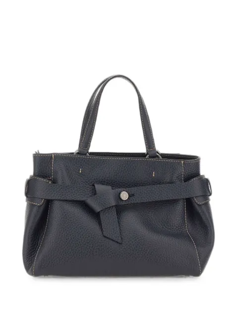 GIANNI CHIARINI medium Miranda hammered leather tote bag Blue BS11886RNGFRSH