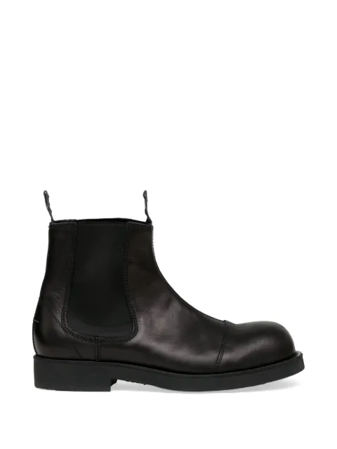 MM6 Maison Margiela Biker leather chelsea boots Black SH1WU0014P7431