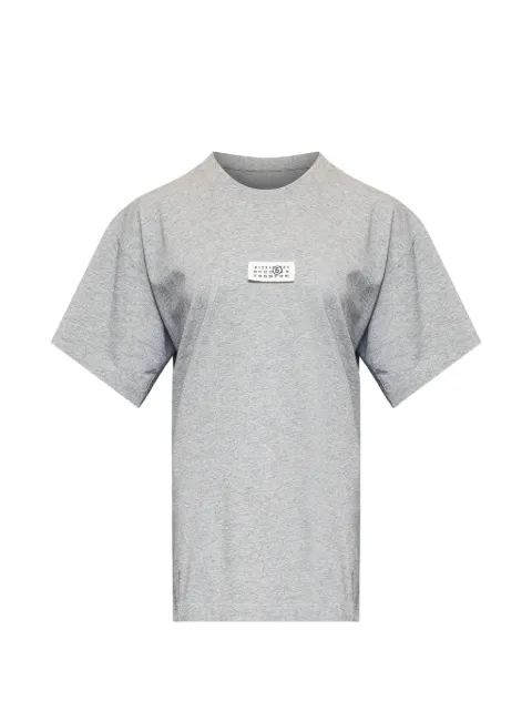 MM6 Maison Margiela label cotton jersey T-shirt Grey S52GC0367M20170