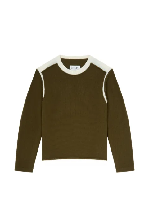 MM6 Maison Margiela crew neck jumper Green SH0HL0047M13280