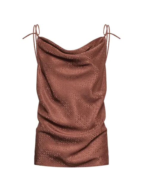 MM6 Maison Margiela jacquard top Brown S52NC0363M36007