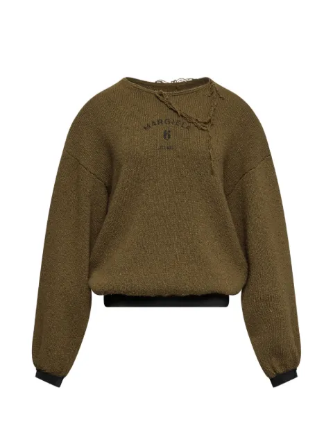 MM6 Maison Margiela knit jumper Brown S52HL0062M13283