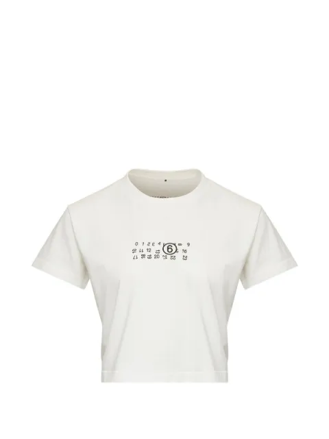 MM6 Maison Margiela flipped-print overdyed T-shirt White S52GC0369M20258
