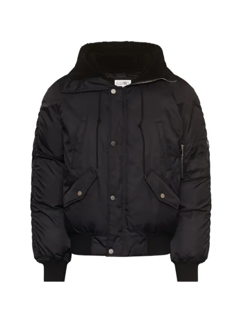 MM6 Maison Margiela hooded bomber jacket Black SH0AM0100M36018