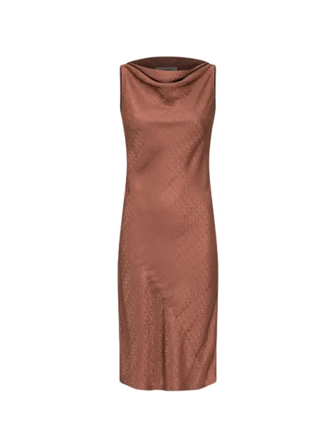 MM6 Maison Margiela jacquard dress Brown S52DD0093M36007