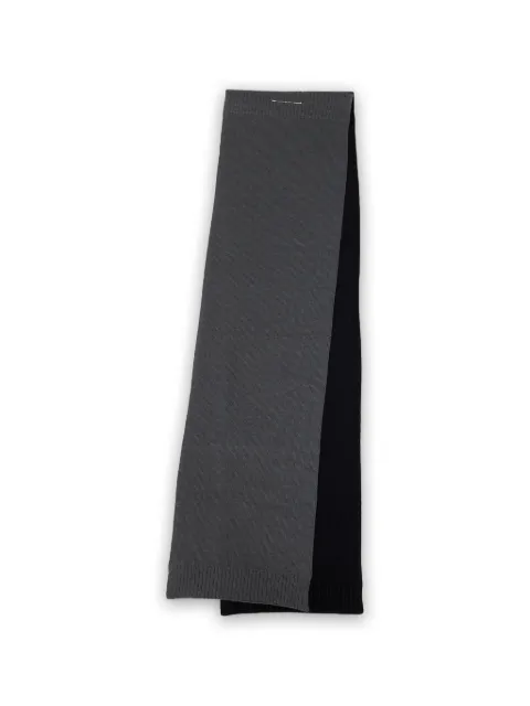 MM6 Maison Margiela cotton knit scarf Black S52TE0063M13282