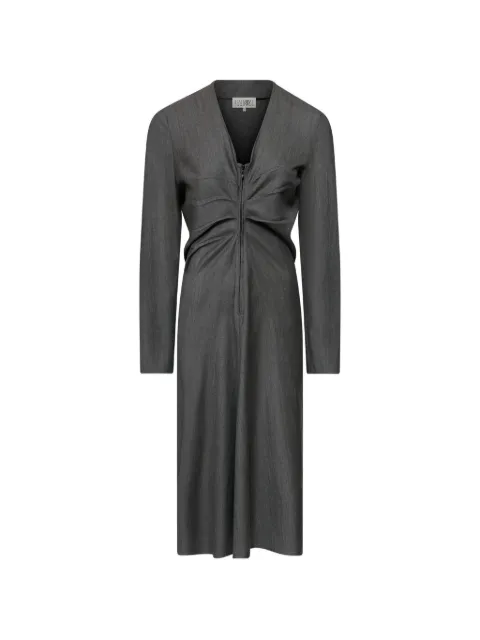 MM6 Maison Margiela wool cotton tailoring dress Grey S52DD0103M35788