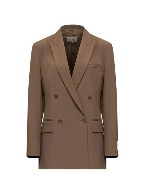 MM6 Maison Margiela wool blend suit jacket Brown S52BN0160M36020