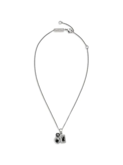 Maison Margiela cluster-pendant zirconia necklace Silver SM2UU0036P9144