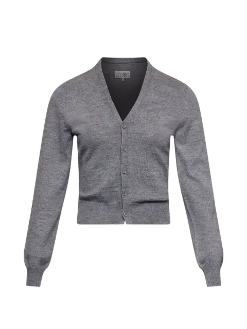 MM6 Maison Margiela cotton cardigan Grey S52HP0040M13281