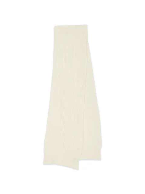 MM6 Maison Margiela cotton knit scarf Neutrals S52TE0061M13285