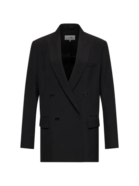MM6 Maison Margiela wool-blend suit jacket Black S52BN0160M36020