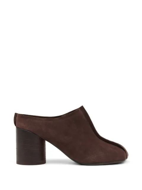 MM6 Maison Margiela suede anatomic stitch toe mules Brown S59WX0085P6385