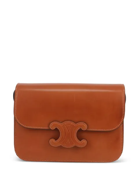 Celine Pre-Owned 2020s Triomphe shoulder bag Brown 427916