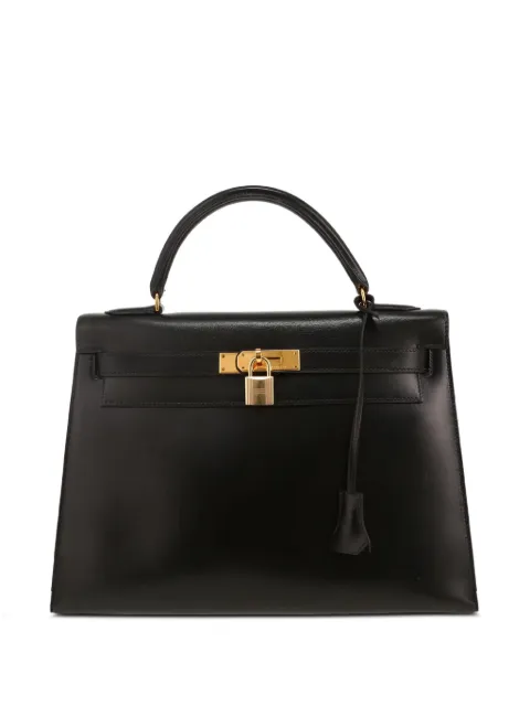 Hermès Pre-Owned 1991 Kelly 32 handbag Black 414933