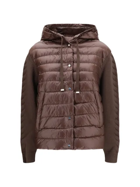 Herno quilted panelled jacket Brown PI00167DR12017Z8810