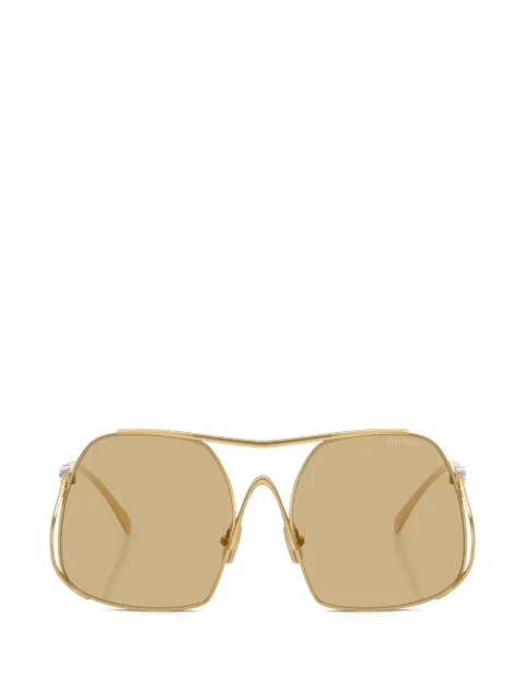 Miu Miu Eyewear square-frame sunglasses Gold SMUA55