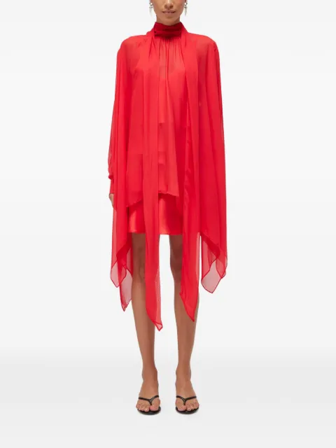 Blugirl Georgette sheer mini dress Red RA6010TS44181663